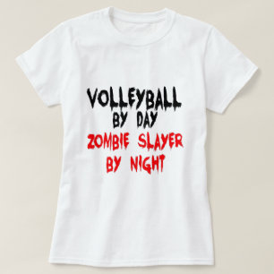 Volleyball bei Tag Zombie-Schicht in der Nacht T-Shirt