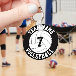 Volleyball Benutzerdefinierte Teamname Farbe und S Schlüsselanhänger