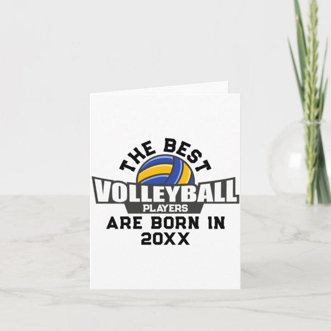 Volleyball Birth Year Name Number  Karte (Vorderseite)