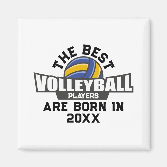 Volleyball Birth Year Name Number  Magnet (Vorne)