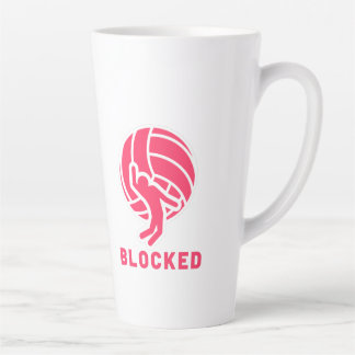 Volleyball blockierter Spieler Milchtasse