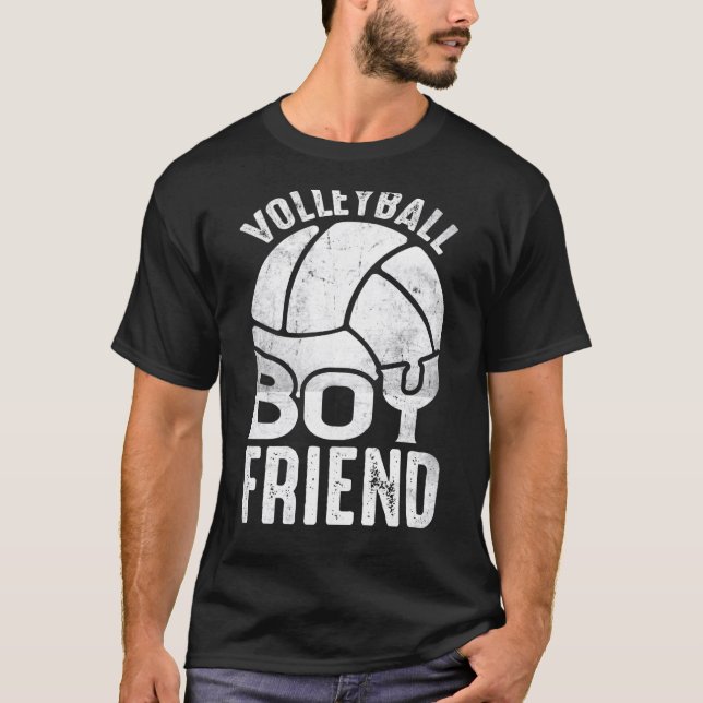 Volleyball Boyfriend Coach Fan Player  1 T-Shirt (Vorderseite)