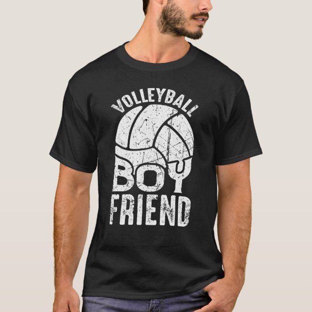 Volleyball Boyfriend Coach Fan Player T-Shirt (Vorderseite)
