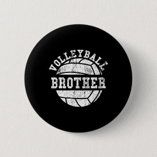 Volleyball Bruder für Männer und Kinder Button