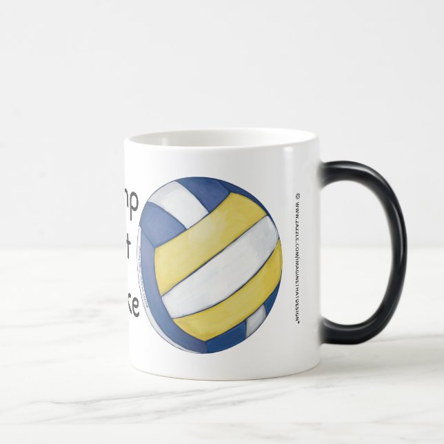 Volleyball Bump, Set, Spike Tasse (Rechts)