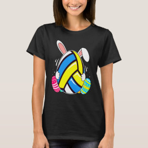 Volleyball Bunny Ears Eier Kostüm Osterfeiertag T-Shirt