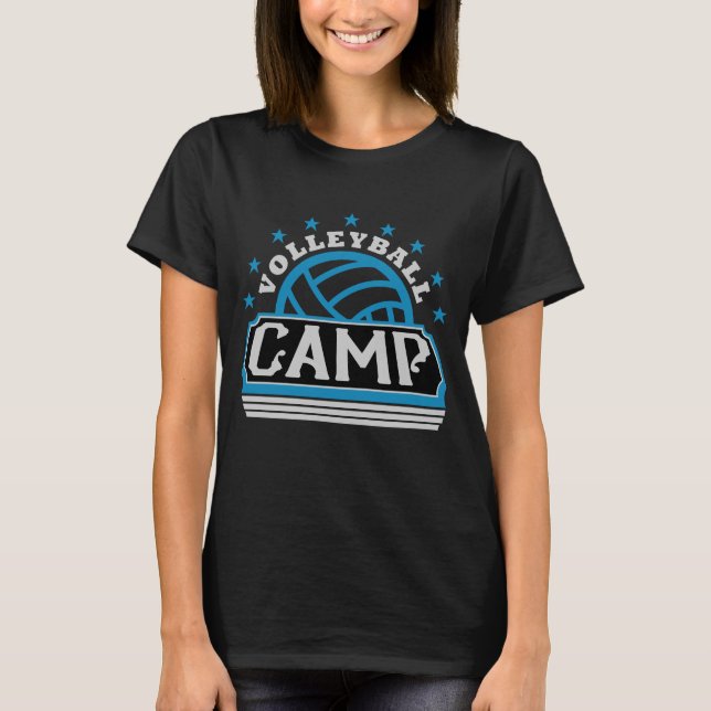 Volleyball Camp Coach Team Girls Boys Player Gift T-Shirt (Vorderseite)