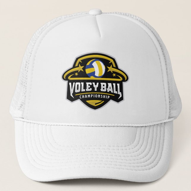 Volleyball Championship Trucker Hat Truckerkappe (Vorderseite)