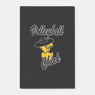 Volleyball Chick #4 Post-it Klebezettel