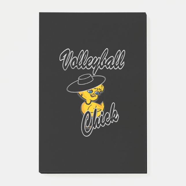 Volleyball Chick #4 Post-it Klebezettel (Vorderseite)