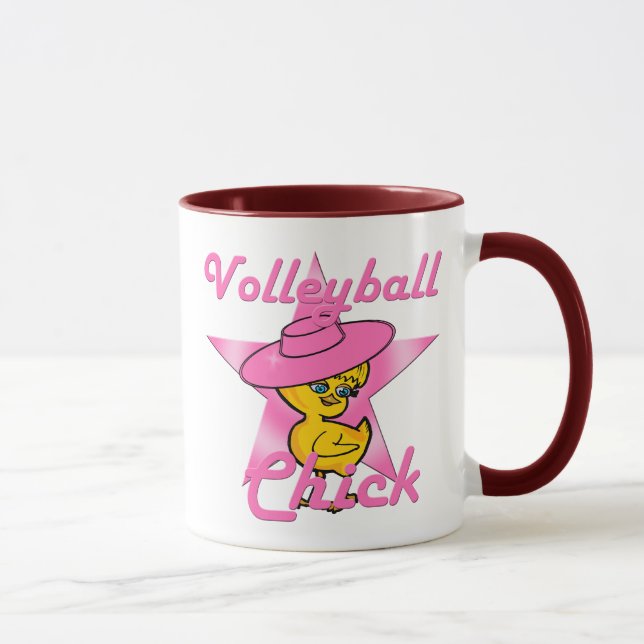 Volleyball Chick #8 Tasse (Rechts)