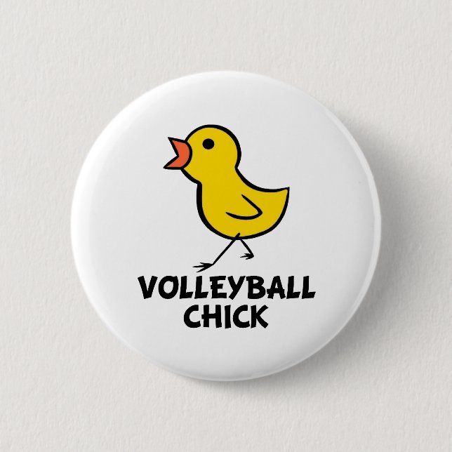 Volleyball Chick Button (Vorderseite)