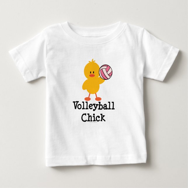 Volleyball Chick Säugling T-Shirt (Vorderseite)