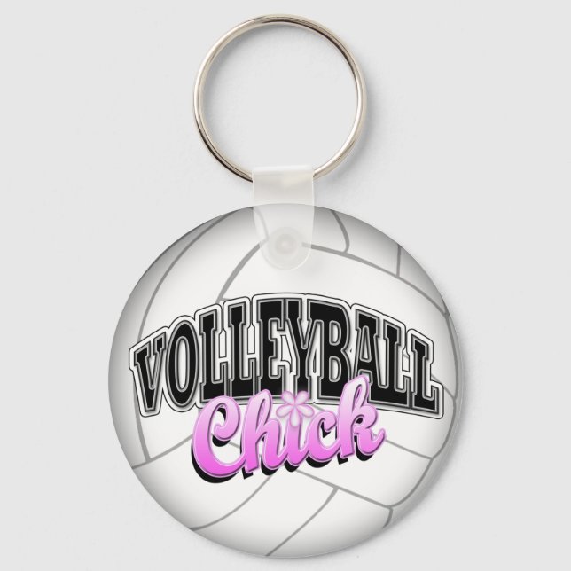 Volleyball Chick Schlüsselanhänger (Vorderseite)
