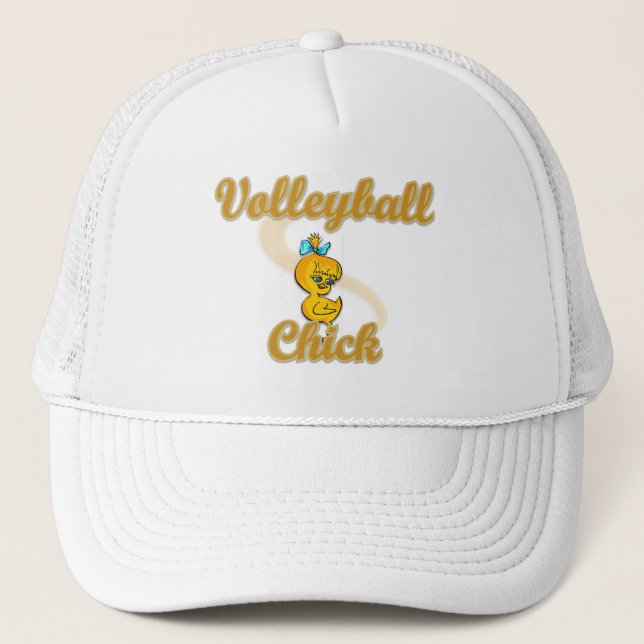 Volleyball Chick Truckerkappe (Vorderseite)