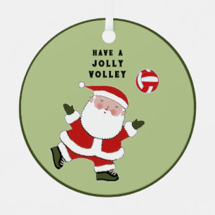 Volleyball Christmas Collectif Ornament Aus Metall