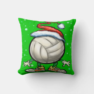 Volleyball Christmas Throw Kissen
