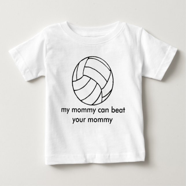 volleyball_clipart_ball [1], meine Mama kann y Baby T-shirt (Vorderseite)