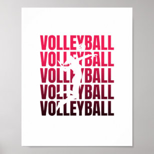 Volleyball   Coach Team Player Geschenke Poster