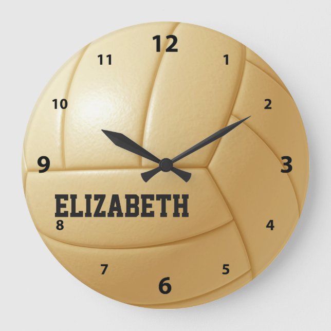 Volleyball Custom Ball Wall Uhr (Vorderseite)