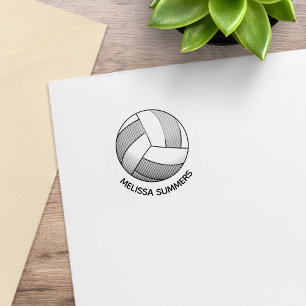 Volleyball Custom Name 1x1 Gummistempel