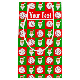 Volleyball Custom Player Name/Text Weihnachten Wei Kleine Geschenktüte