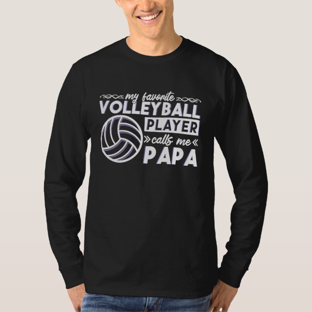 Volleyball Daddy designs for Volleyball Player Pap T-Shirt (Vorderseite)