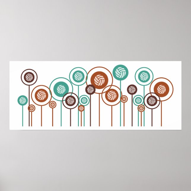 Volleyball Daisies Poster (Vorne)