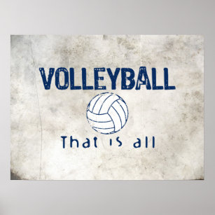 Volleyball, das ist alles poster