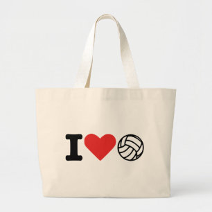 Volleyball der Liebe I Jumbo Stoffbeutel