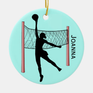 Volleyball Design Keramik Ornament