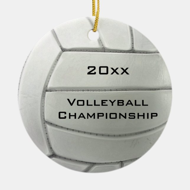Volleyball Design Round Ornament (Vorne)