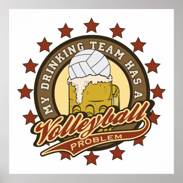 Volleyball Drink Team Poster (Vorne)