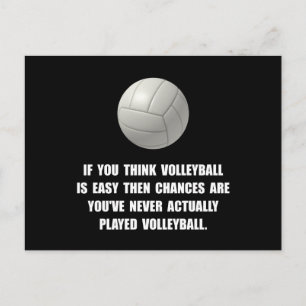 Volleyball Easy Postkarte