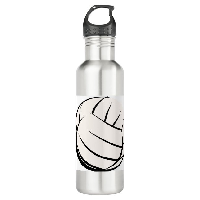 Volleyball Edelstahlflasche (Vorderseite)