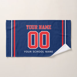 Volleyball Eigenname & Rückennummer, Teamgeschenk Handtuch