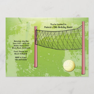 Volleyball-Einladung Einladung