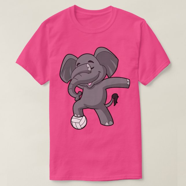 Volleyball Elephant Mama T-Shirt (Design vorne)