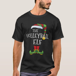 Volleyball Elf Familie Matching Weihnachtsgruppe T-Shirt
