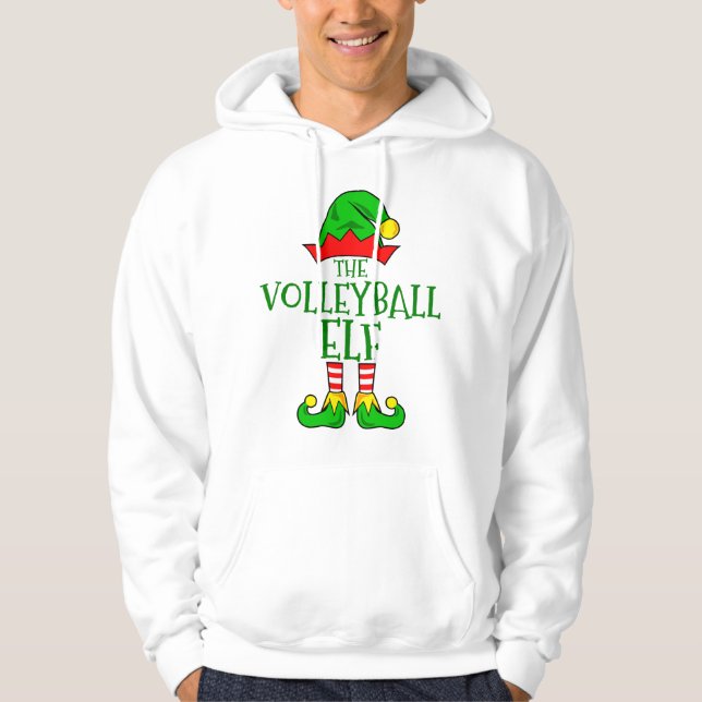 Volleyball Elf Hoodie (Vorderseite)