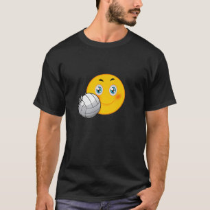 Volleyball Emoticon Gesicht Funny Volleyball Ball  T-Shirt