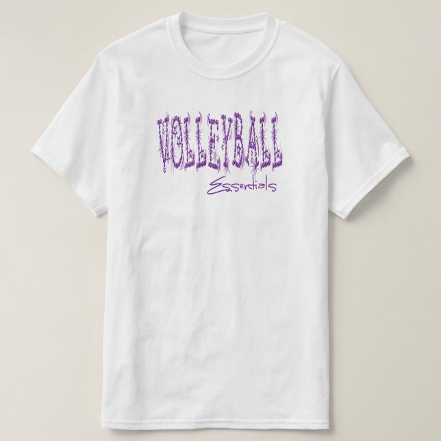 Volleyball Essentials (lila) T-Shirt (Design vorne)