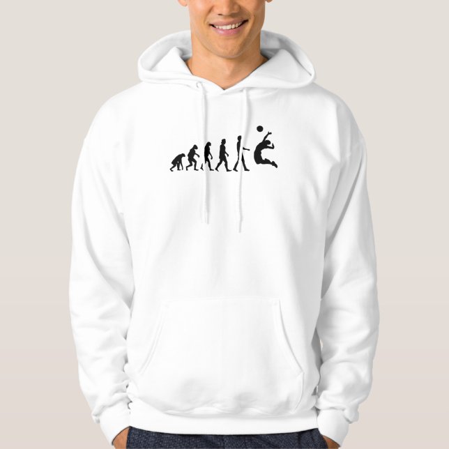 Volleyball-Evolution Hoodie (Vorderseite)