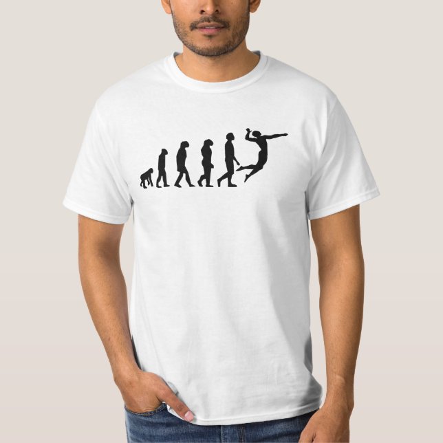Volleyball-Evolution T-Shirt (Vorderseite)