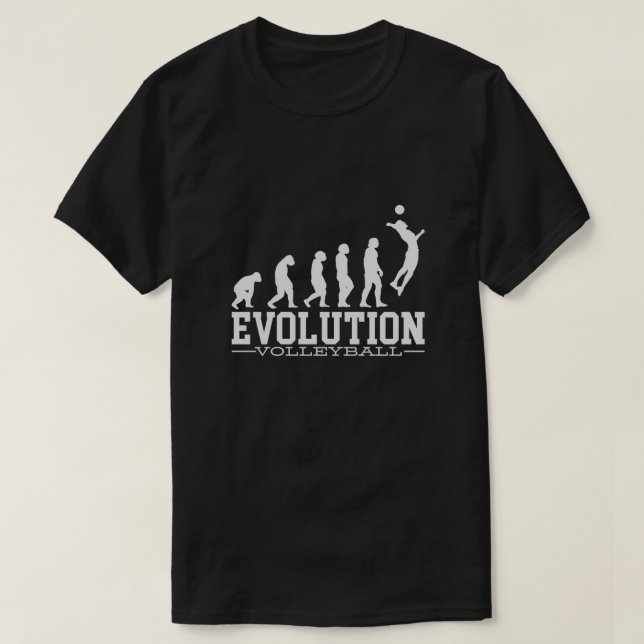 Volleyball Evolution Volley Player Coach Hitter Se T-Shirt (Design vorne)
