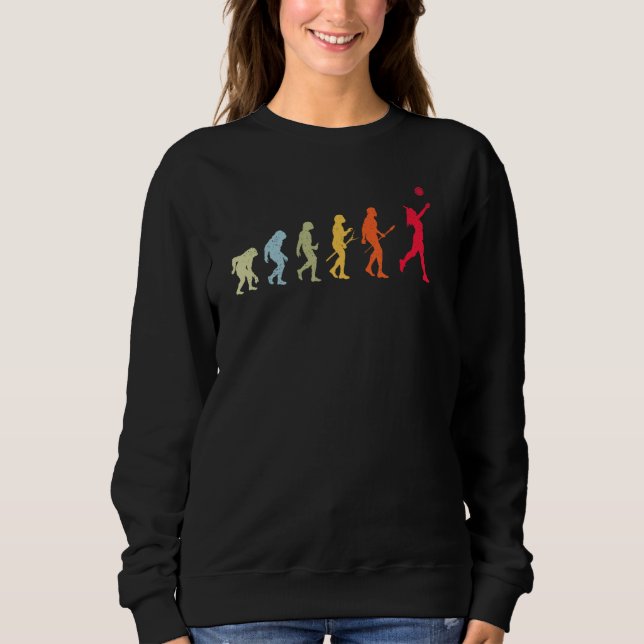 Volleyball Evolution Volleyballer Volleyball Sweatshirt (Vorderseite)