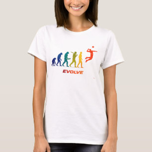 Volleyball-Evolutions-Silhouette-Spike-Design T-Shirt