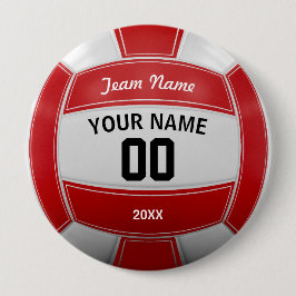 Volleyball Fan Name Year Team Red Button