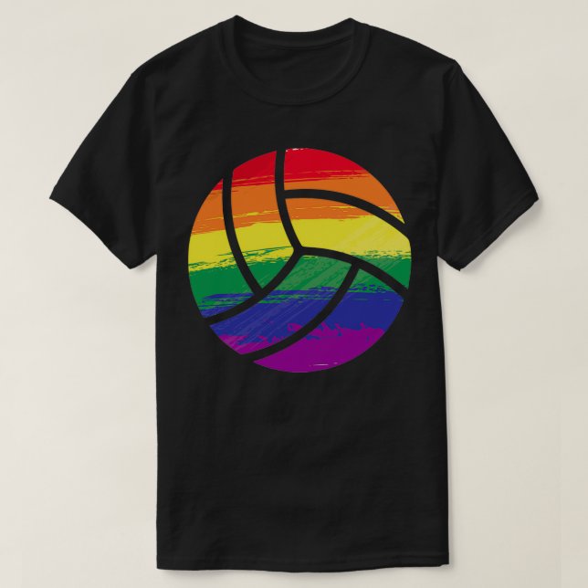 Volleyball-Flagge 2 T-Shirt (Design vorne)