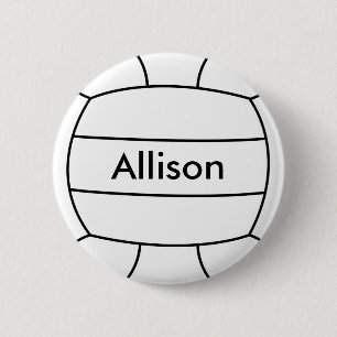 Volleyball-Flair-Knopf Button